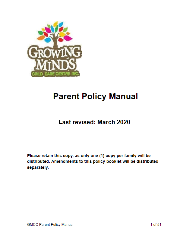 Parent Policy Manual thumbnail